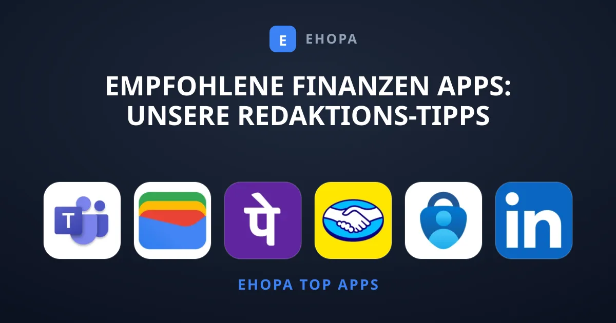 Empfohlene Finanzen Apps: Unsere Redaktions-Tipps
